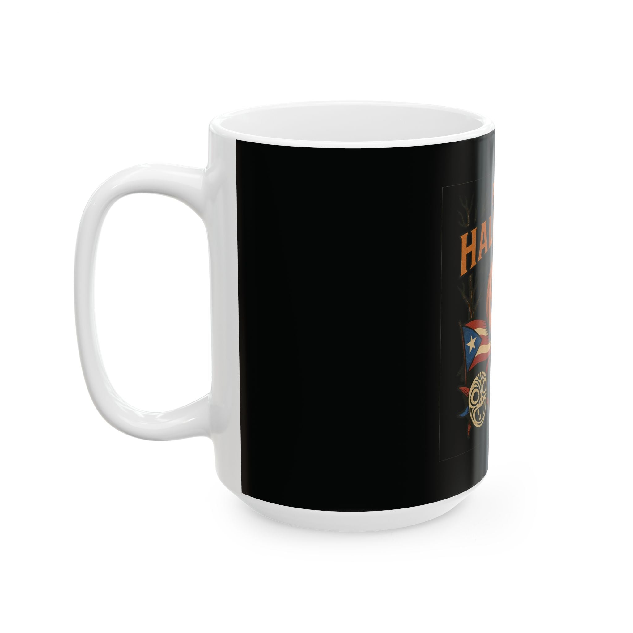 Halloween Fiesta Ceramic Mug - 11oz & 15oz, Spooky Coffee Cup, Pumpkin Design, Fall Decor, Halloween Gift, Fiesta Mugs